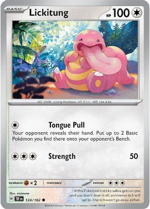 Lickitung (124/162) [Scarlet & Violet: Temporal Forces] | Cracking-Singles