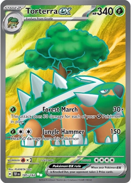 Torterra ex (185/162) [Scarlet & Violet: Temporal Forces] | Cracking-Singles