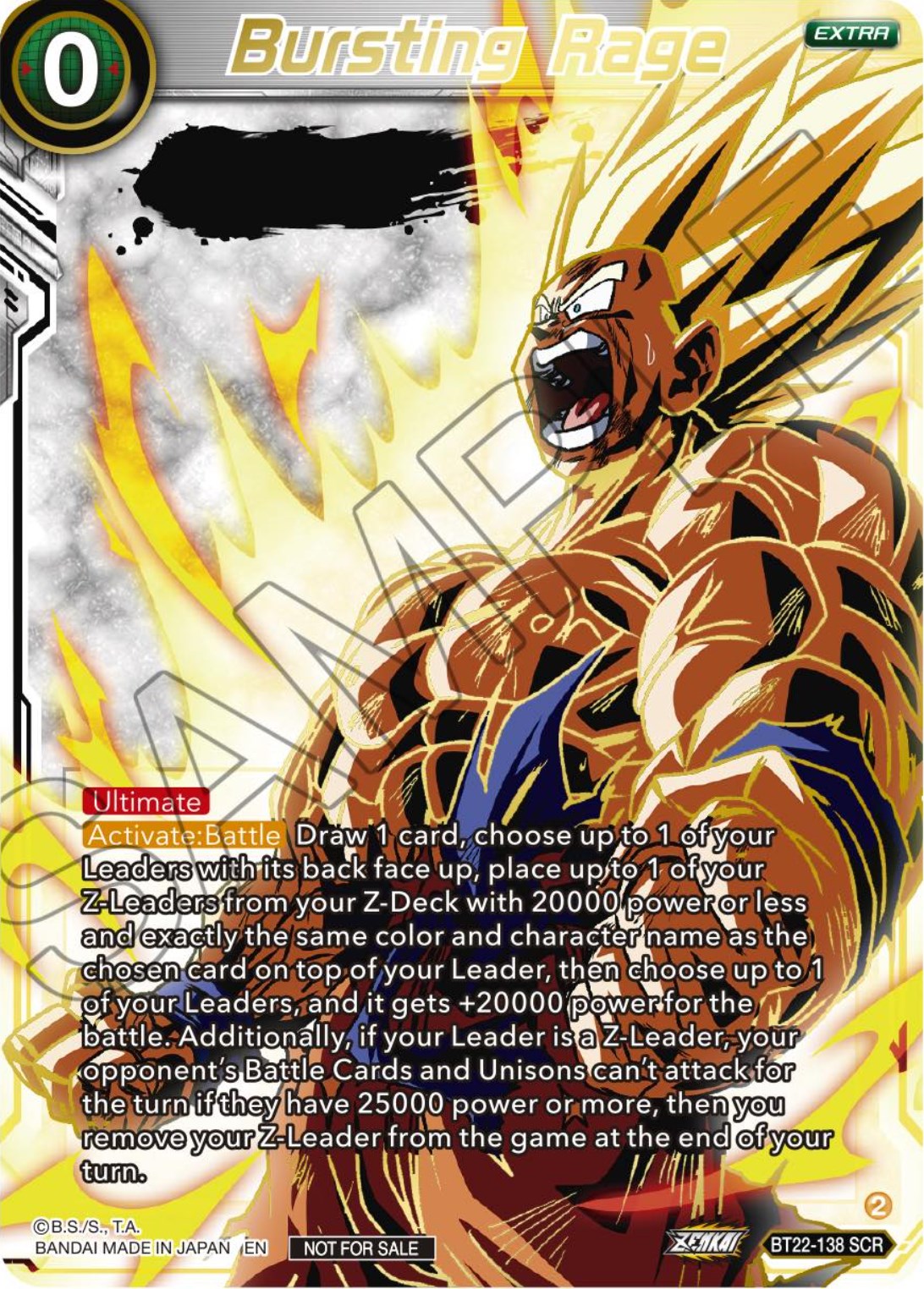 Bursting Rage (Serial Numbered) (BT22-138) [Tournament Promotion Cards] | Cracking-Singles