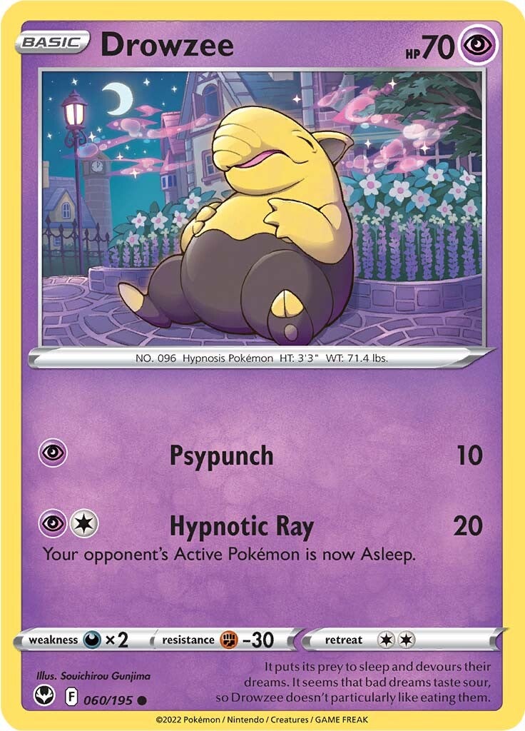 Drowzee (060/195) [Sword & Shield: Silver Tempest] | Cracking-Singles