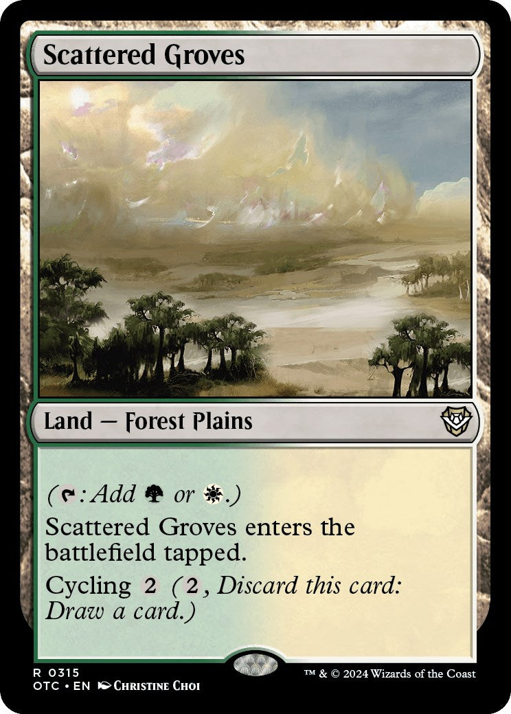 Scattered Groves [Outlaws of Thunder Junction Commander] | Cracking-Singles