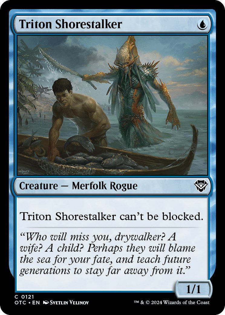 Triton Shorestalker [Outlaws of Thunder Junction Commander] | Cracking-Singles