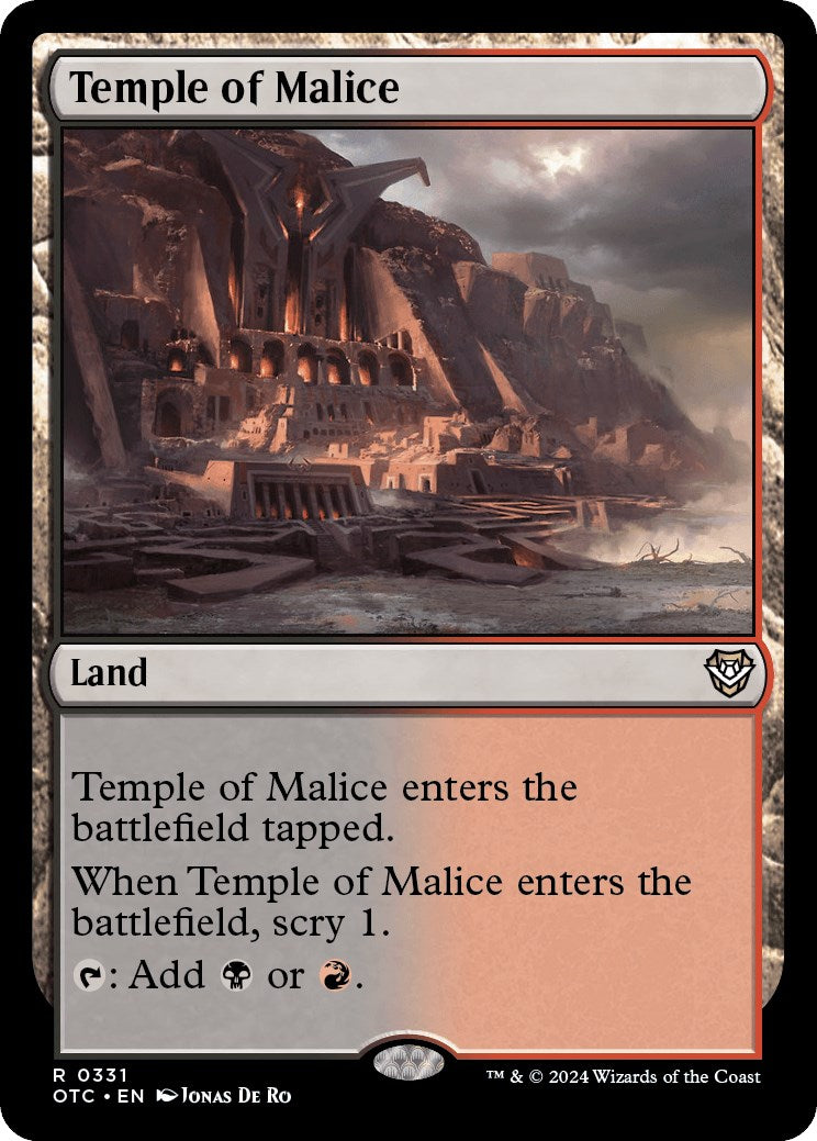 Temple of Malice [Outlaws of Thunder Junction Commander] | Cracking-Singles