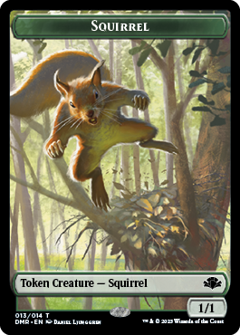 Elephant // Squirrel Double-Sided Token [Dominaria Remastered Tokens] | Cracking-Singles