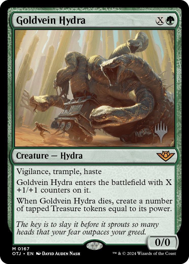 Goldvein Hydra (Promo Pack) [Outlaws of Thunder Junction Promos] | Cracking-Singles