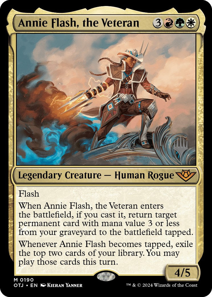 Annie Flash, the Veteran (Promo Pack) [Outlaws of Thunder Junction Promos] | Cracking-Singles