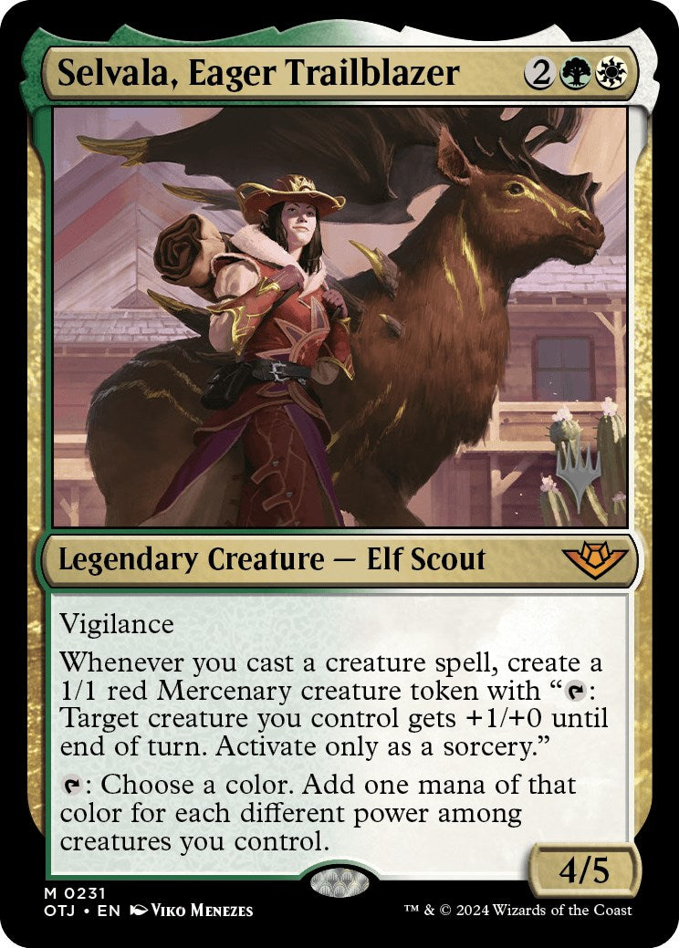 Selvala, Eager Trailblazer (Promo Pack) [Outlaws of Thunder Junction Promos] | Cracking-Singles