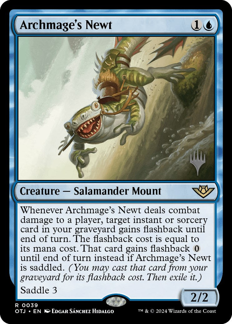 Archmage's Newt (Promo Pack) [Outlaws of Thunder Junction Promos] | Cracking-Singles