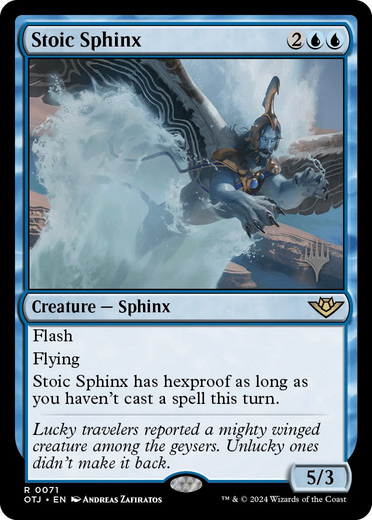 Stoic Sphinx (Promo Pack) [Outlaws of Thunder Junction Promos] | Cracking-Singles