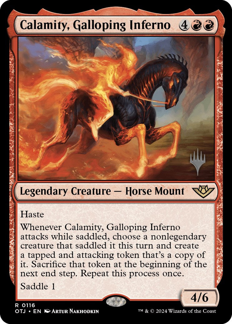 Calamity, Galloping Inferno (Promo Pack) [Outlaws of Thunder Junction Promos] | Cracking-Singles