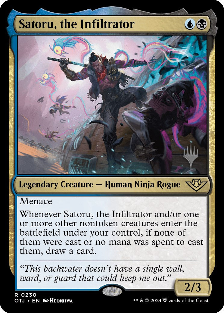 Satoru, the Infiltrator (Promo Pack) [Outlaws of Thunder Junction Promos] | Cracking-Singles