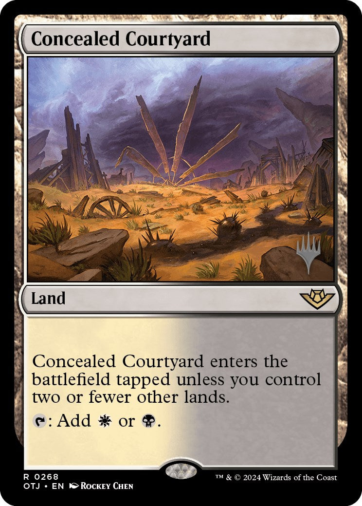 Concealed Courtyard (Promo Pack) [Outlaws of Thunder Junction Promos] | Cracking-Singles