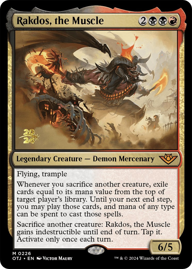 Rakdos, the Muscle [Outlaws of Thunder Junction Prerelease Promos] | Cracking-Singles