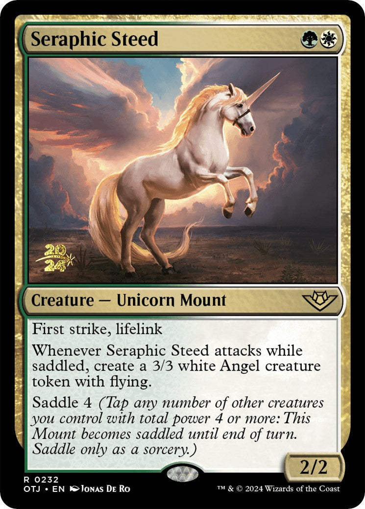 Seraphic Steed [Outlaws of Thunder Junction Prerelease Promos] | Cracking-Singles