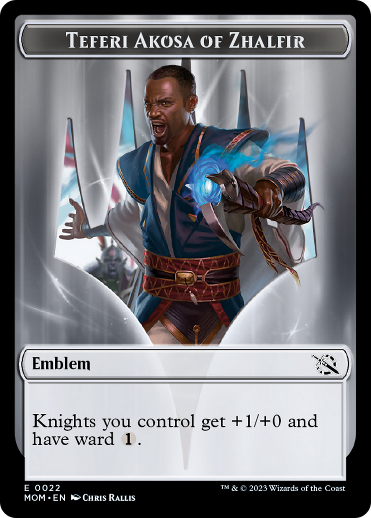 Teferi Akosa of Zhalfir Emblem [March of the Machine Tokens] | Cracking-Singles