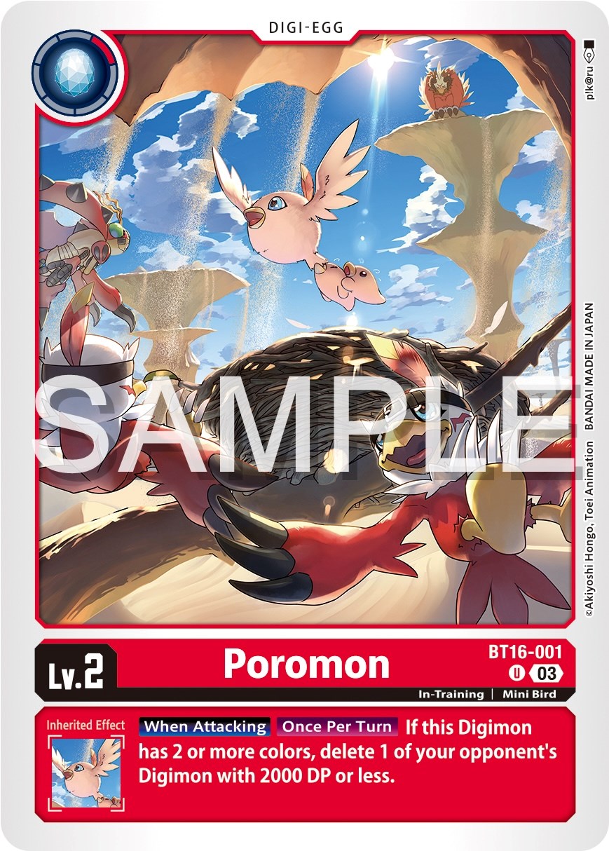 Poromon [BT16-001] [Beginning Observer] | Cracking-Singles