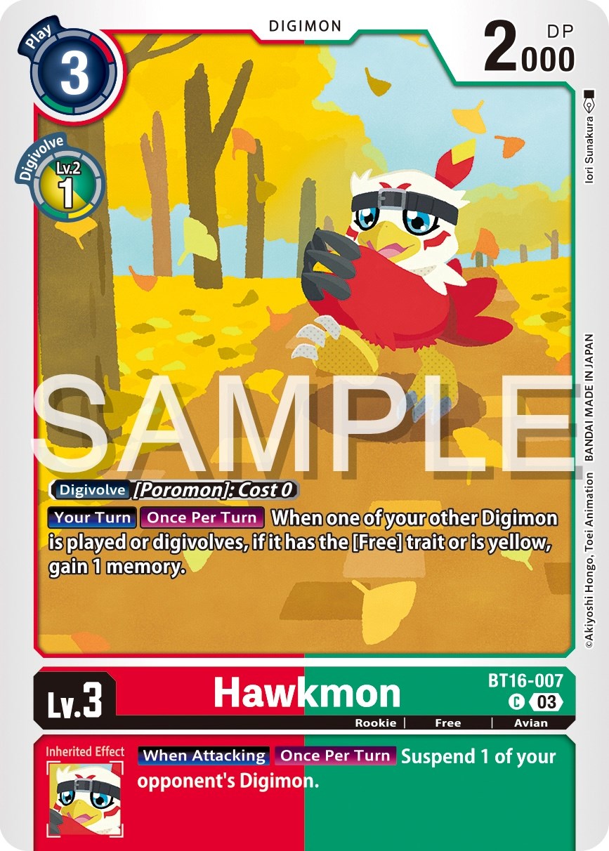 Hawkmon [BT16-007] [Beginning Observer] | Cracking-Singles