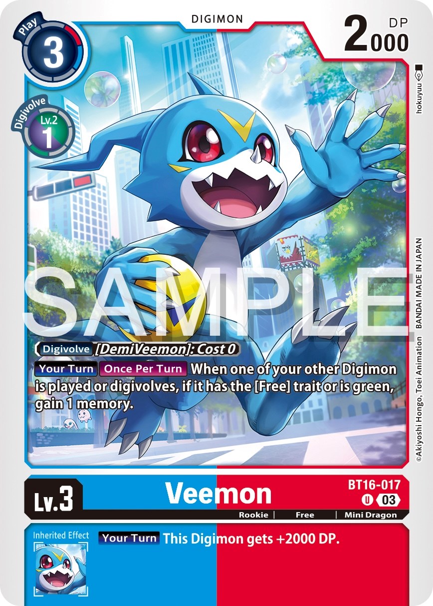 Veemon [BT16-017] [Beginning Observer] | Cracking-Singles