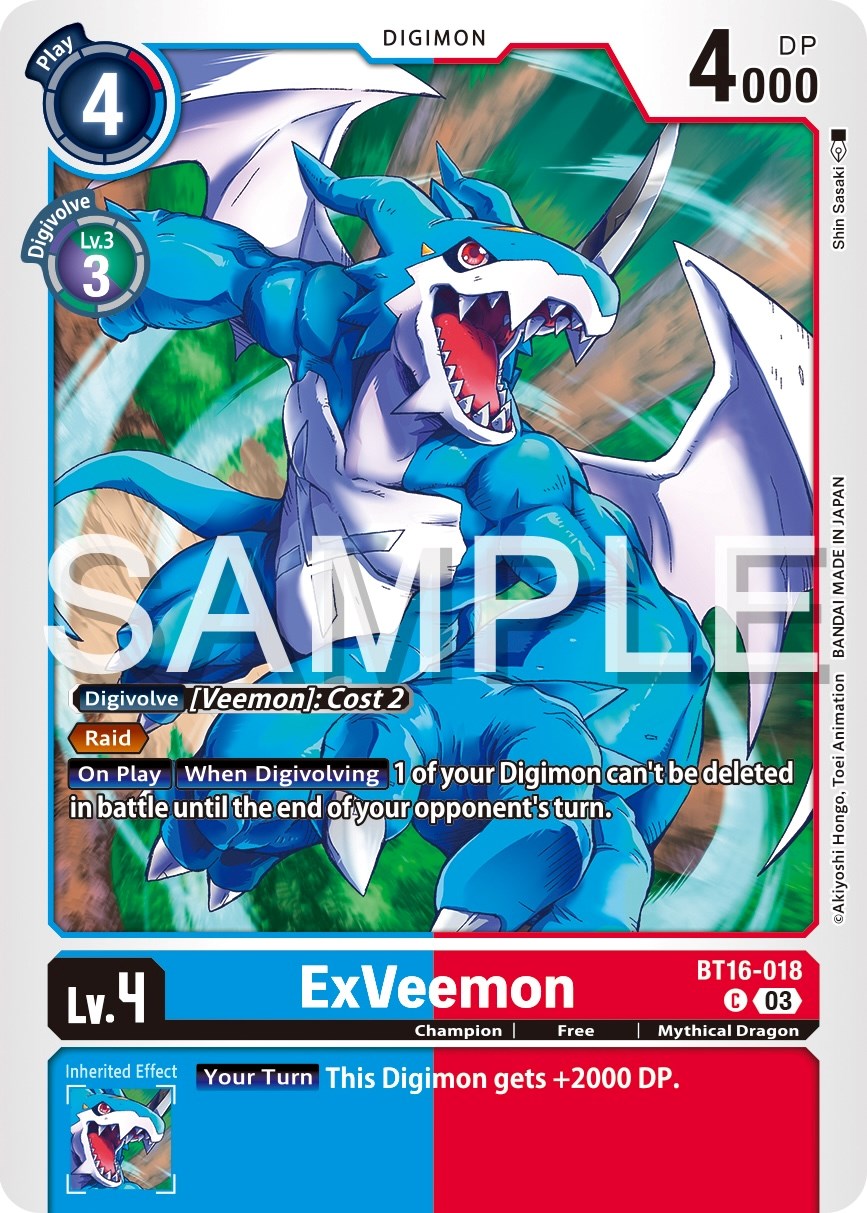 ExVeemon [BT16-018] [Beginning Observer] | Cracking-Singles