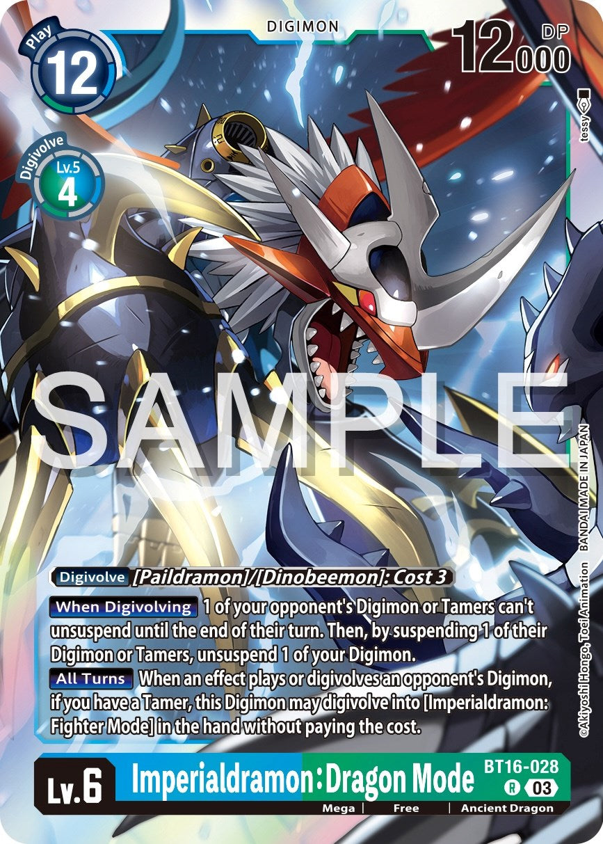 Imperialdramon: Dragon Mode [BT16-028] [Beginning Observer] | Cracking-Singles