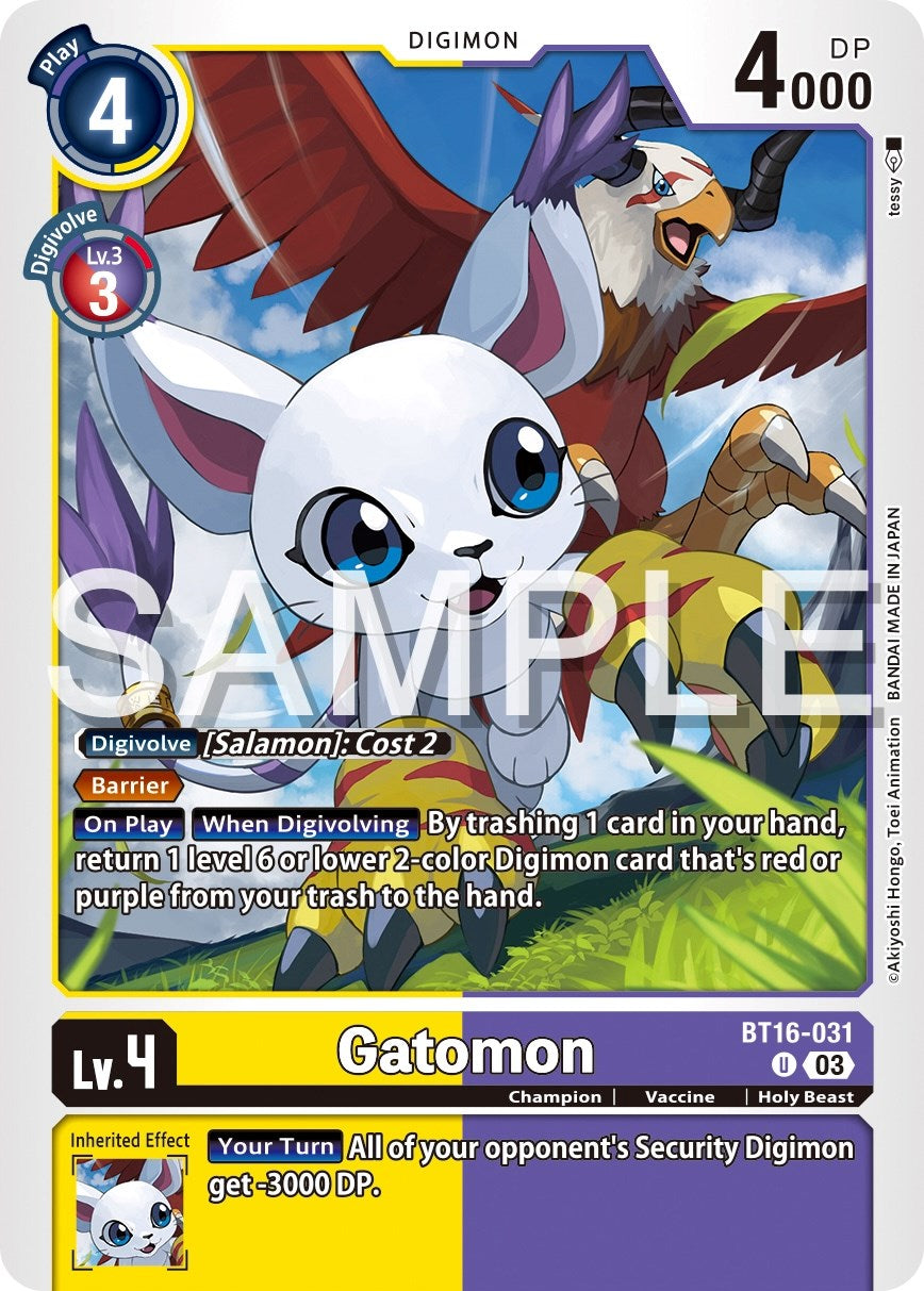 Gatomon [BT16-031] [Beginning Observer] | Cracking-Singles