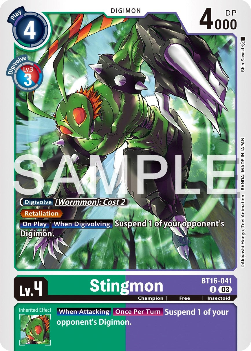 Stingmon [BT16-041] [Beginning Observer] | Cracking-Singles