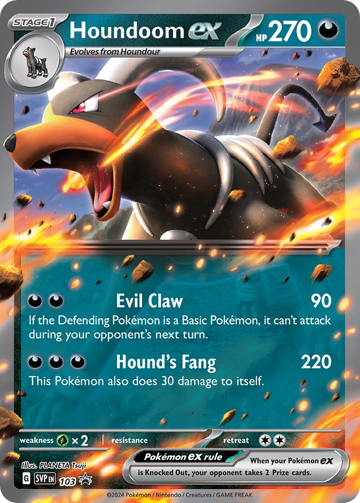 Houndoom ex (103) [Scarlet & Violet: Black Star Promos] | Cracking-Singles