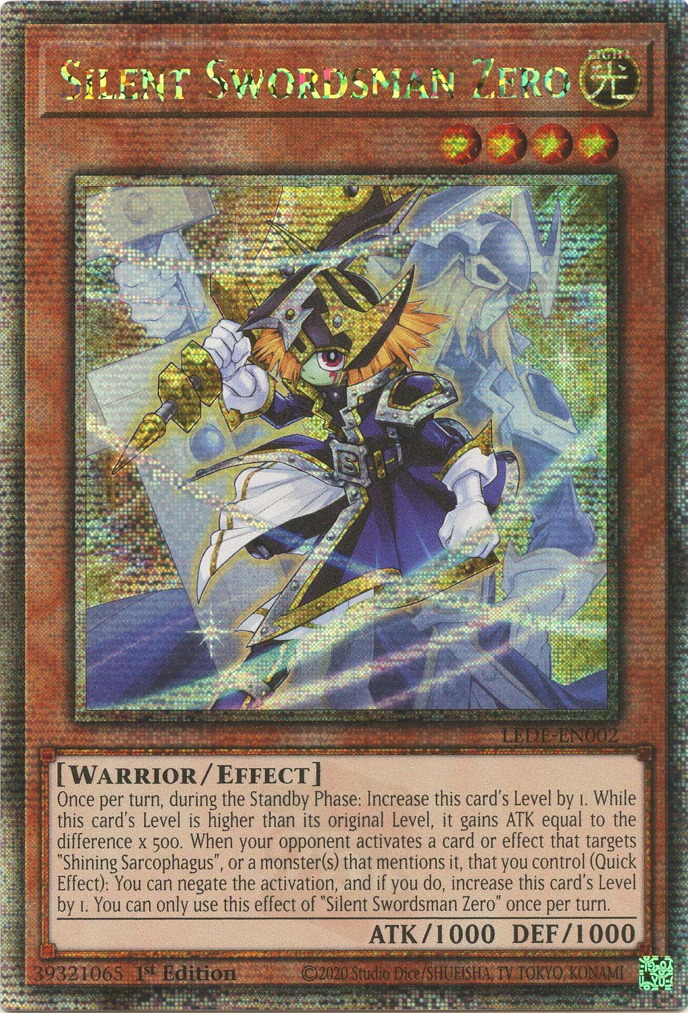 Silent Swordsman Zero [LEDE-EN002] Quarter Century Secret Rare | Cracking-Singles