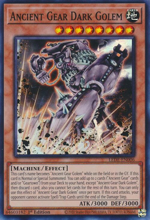 Ancient Gear Dark Golem [LEDE-EN006] Super Rare | Cracking-Singles