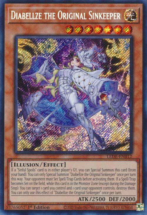 Diabellze the Original Sinkeeper [LEDE-EN012] Secret Rare | Cracking-Singles