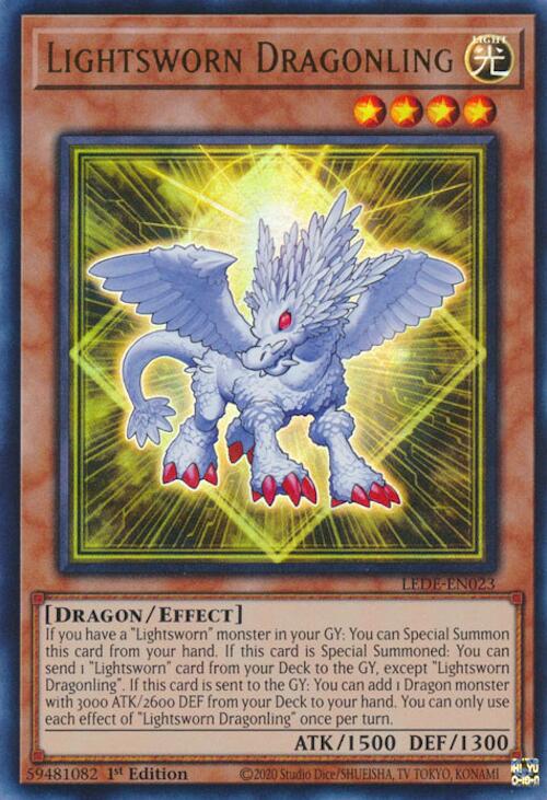 Lightsworn Dragonling [LEDE-EN023] Ultra Rare | Cracking-Singles