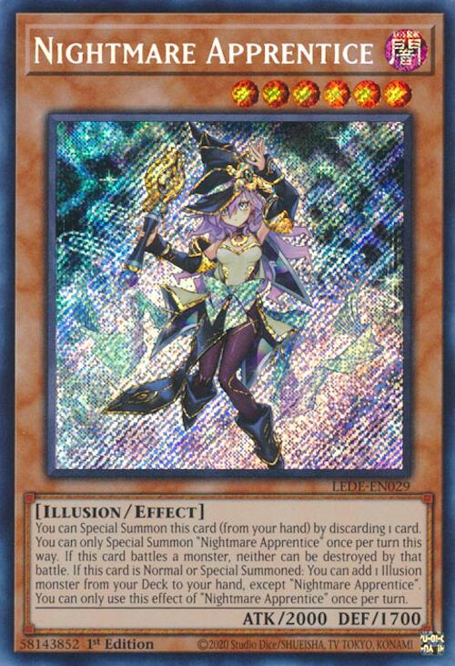 Nightmare Apprentice [LEDE-EN029] Secret Rare | Cracking-Singles