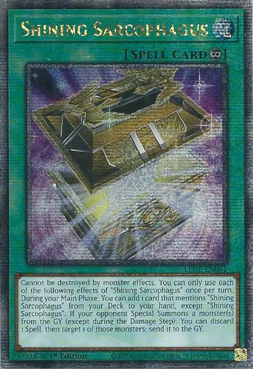 Shining Sarcophagus (Quarter Century Secret Rare) [LEDE-EN051] Quarter Century Secret Rare | Cracking-Singles