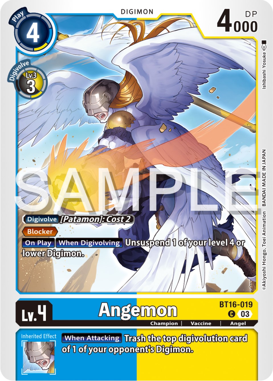 Angemon [BT16-019] [Beginning Observer] | Cracking-Singles