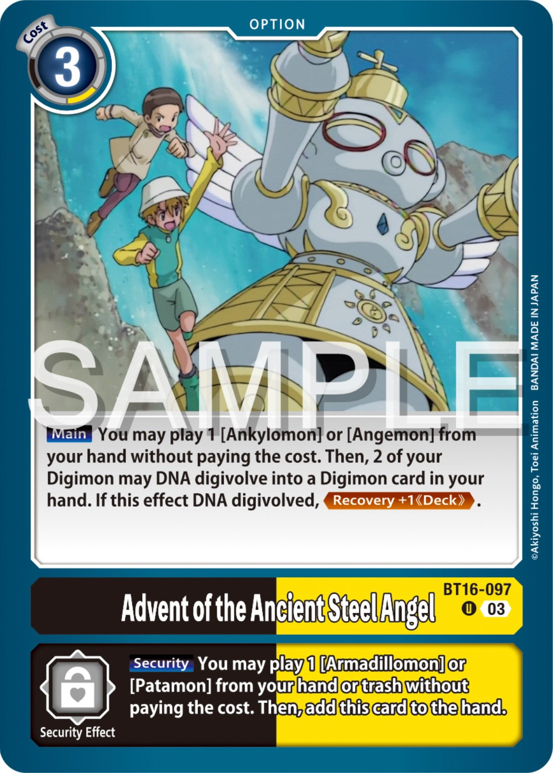 Advent of the Ancient Steel Angel [BT16-097] [Beginning Observer] | Cracking-Singles