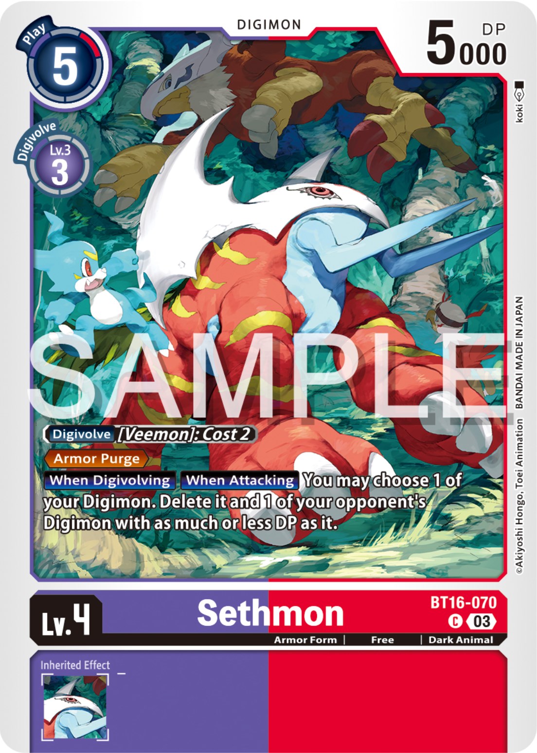 Sethmon [BT16-070] [Beginning Observer] | Cracking-Singles