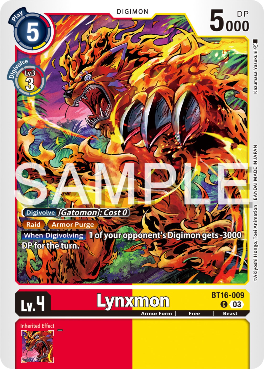 Lynxmon [BT16-009] [Beginning Observer] | Cracking-Singles