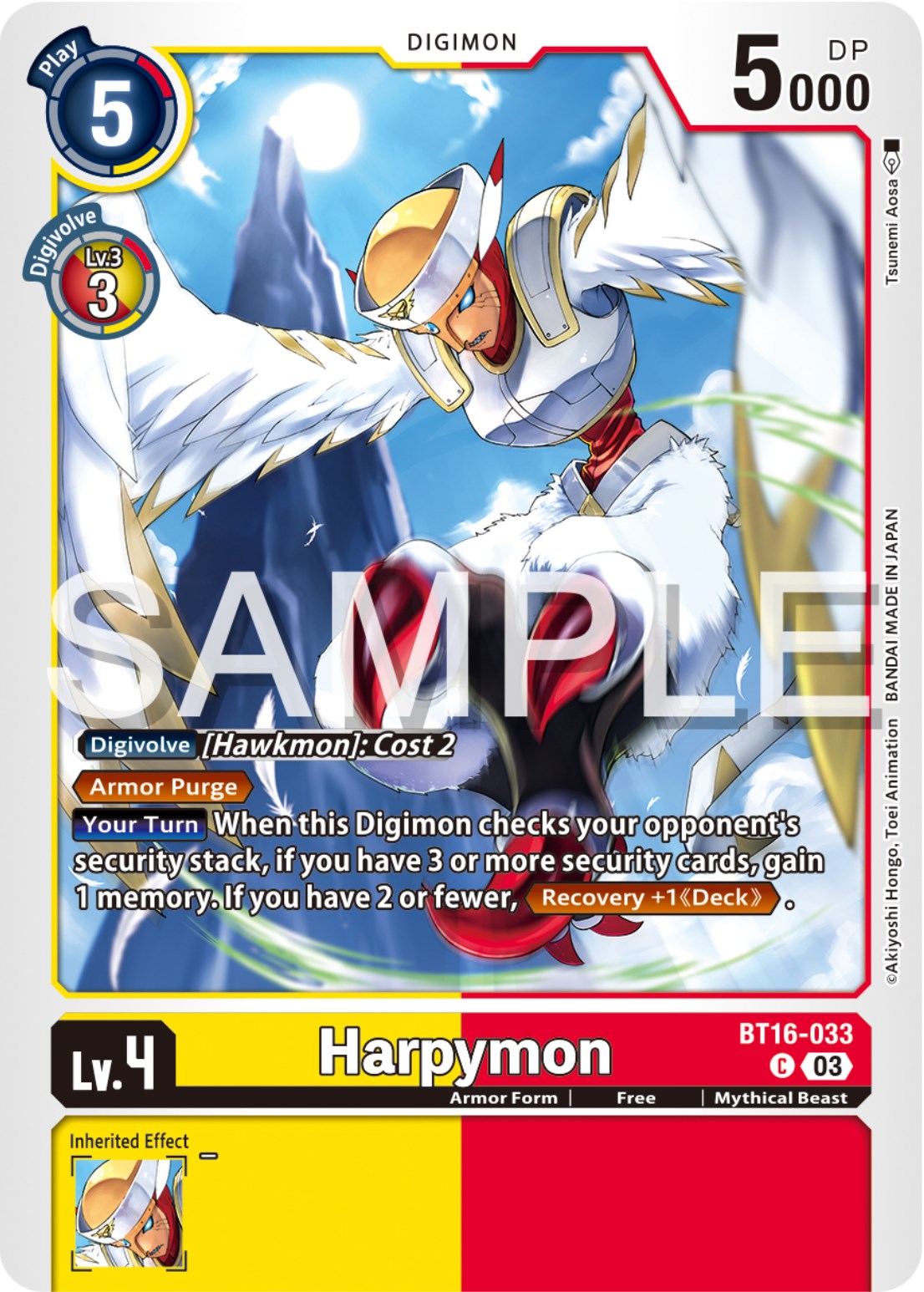 Harpymon [BT16-033] [Beginning Observer] | Cracking-Singles