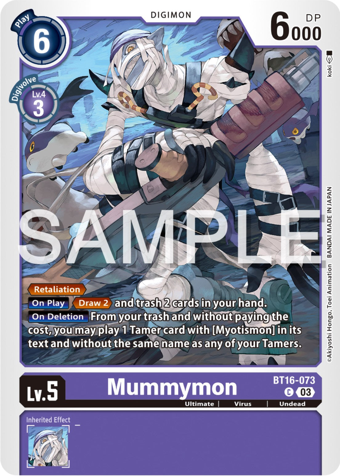 Mummymon [BT16-073] [Beginning Observer] | Cracking-Singles