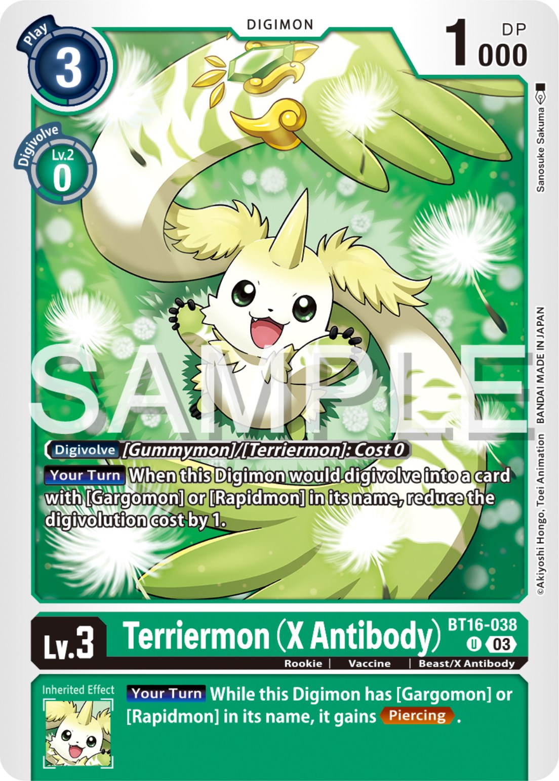 Terriermon (X Antibody) [BT16-038] [Beginning Observer] | Cracking-Singles