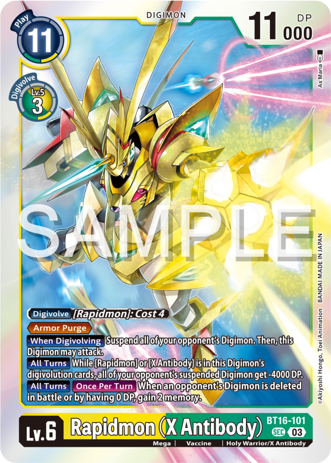 Rapidmon (X Antibody) [BT16-101] [Beginning Observer] | Cracking-Singles