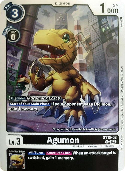 Agumon [ST15-02] (Demo Deck Exclusive) [Starter Deck: Dragon of Courage] | Cracking-Singles