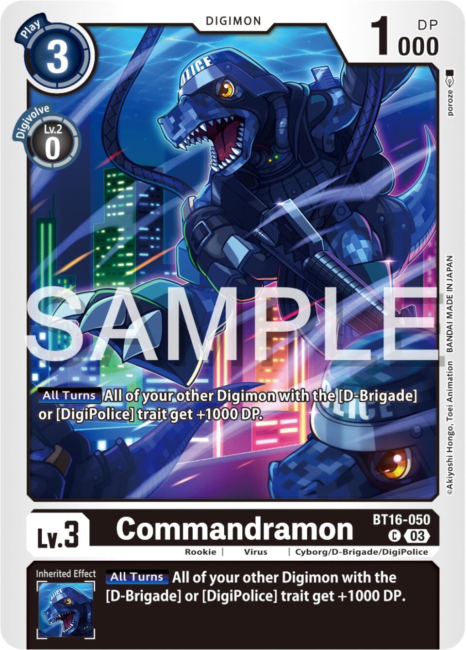 Commandramon [BT16-050] [Beginning Observer] | Cracking-Singles