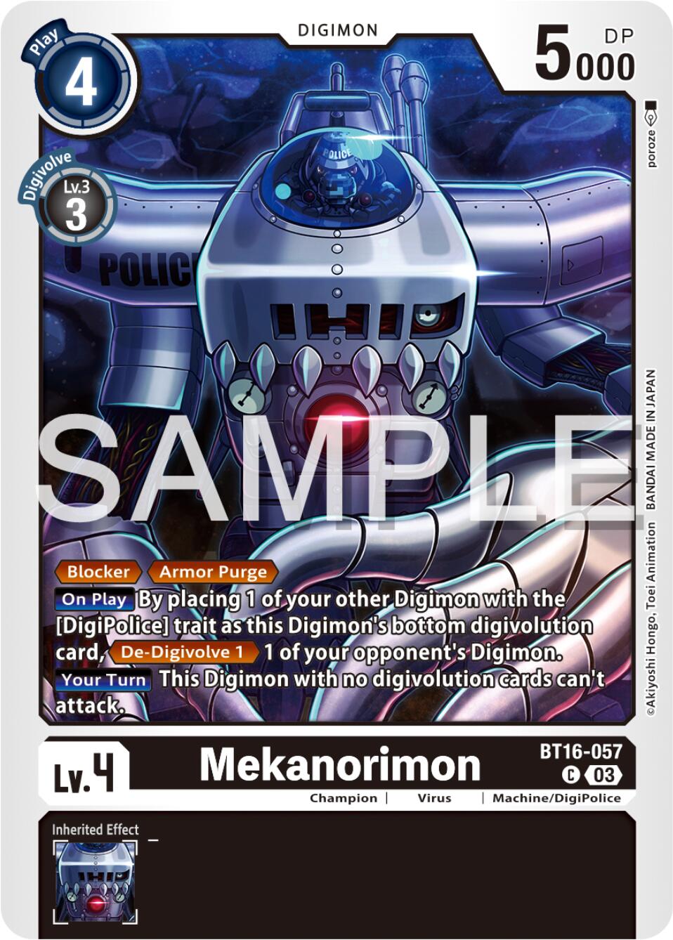 Mekanorimon [BT16-057] [Beginning Observer] | Cracking-Singles