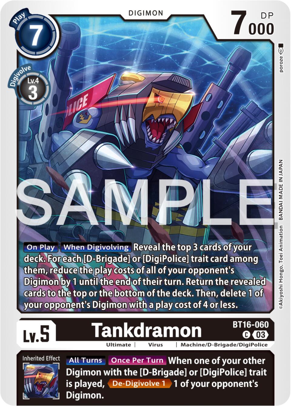 Tankdramon [BT16-060] [Beginning Observer] | Cracking-Singles