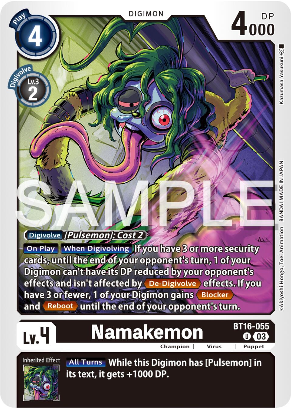 Namakemon [BT16-055] [Beginning Observer] | Cracking-Singles