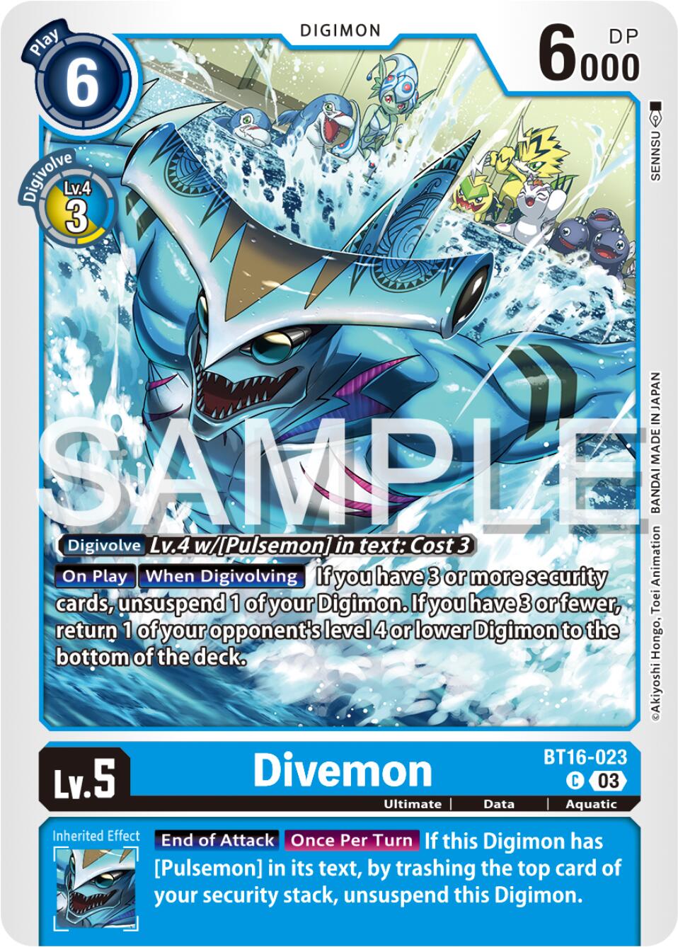 Divemon [BT16-023] [Beginning Observer] | Cracking-Singles