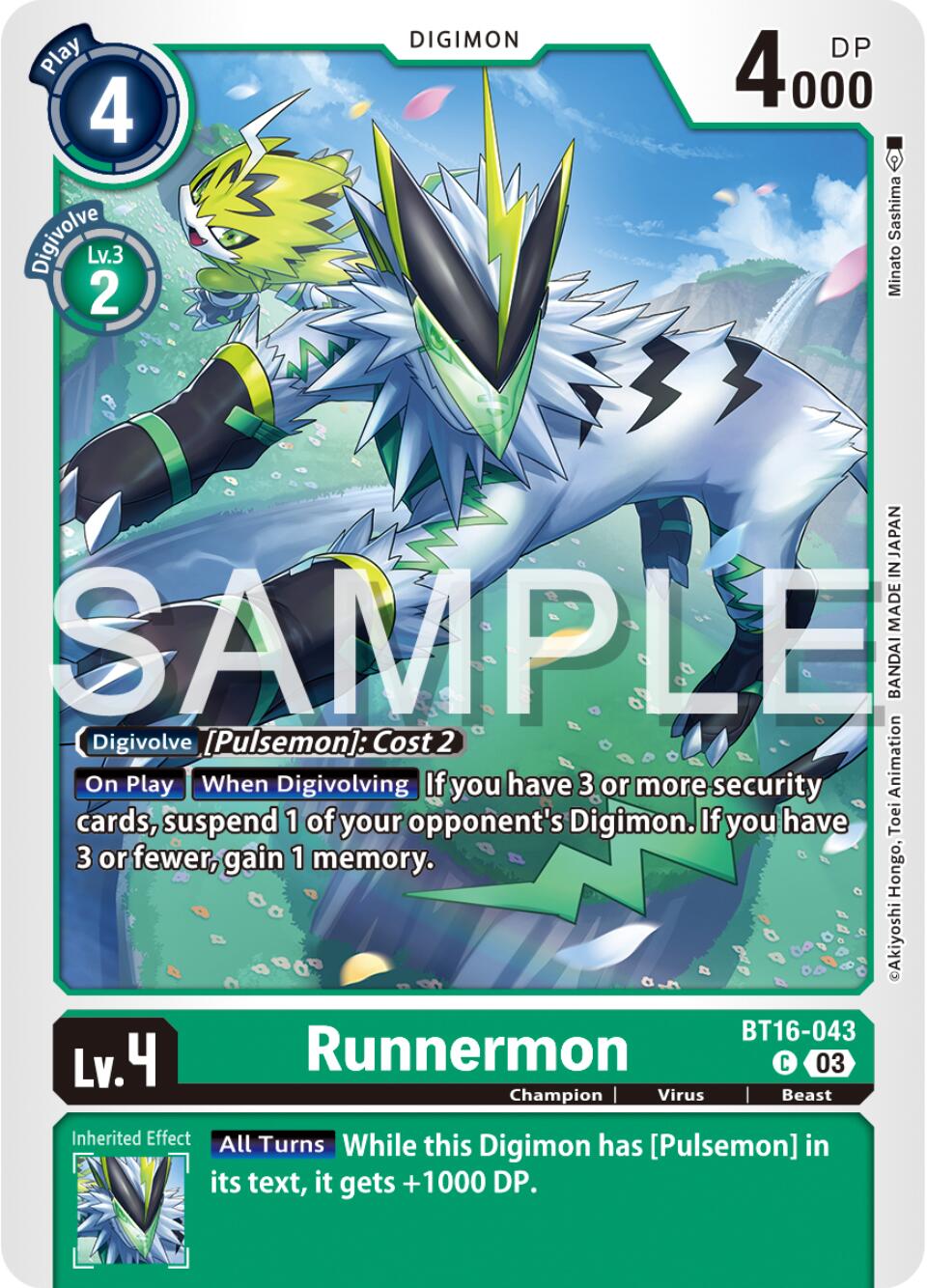 Runnermon [BT16-043] [Beginning Observer] | Cracking-Singles