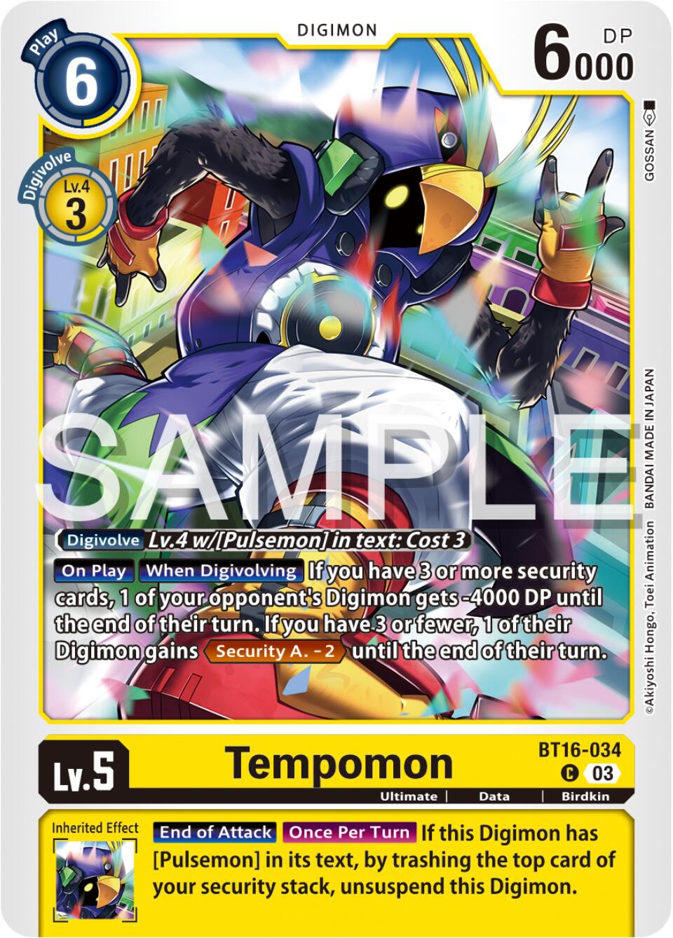 Tempomon [BT16-034] [Beginning Observer] | Cracking-Singles