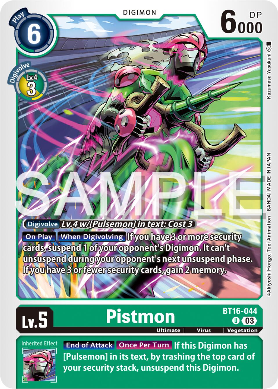 Pistmon [BT16-044] [Beginning Observer] | Cracking-Singles